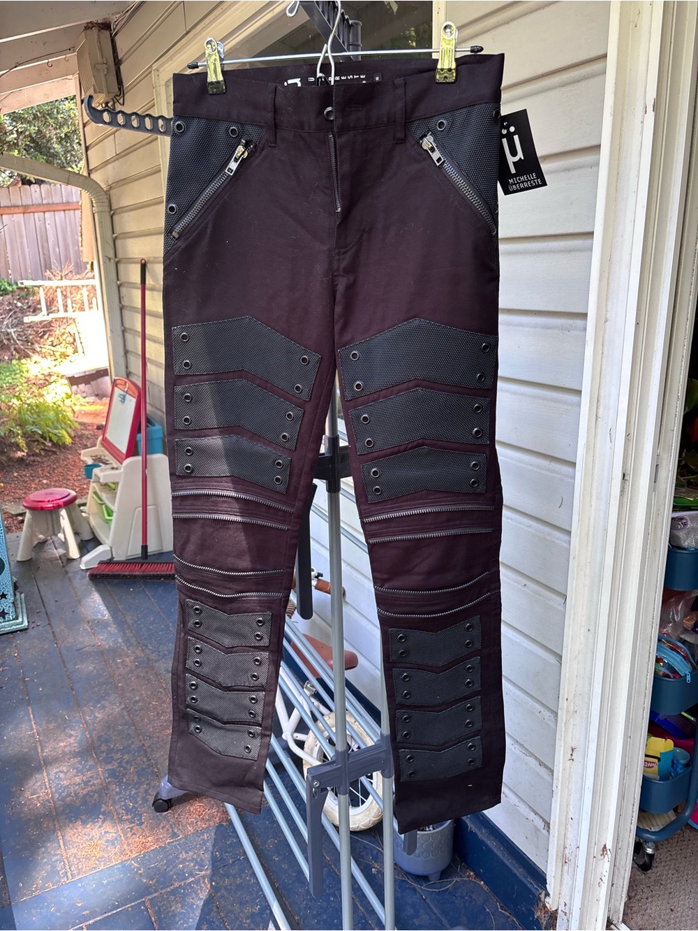 Michelle Uberreste Venom Moto-Style Pants